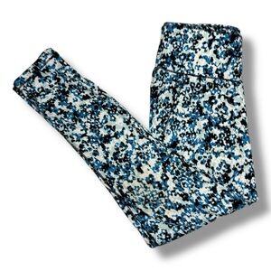 Talbots Women’s 7/8 Active Legging Blue Floral Size PS